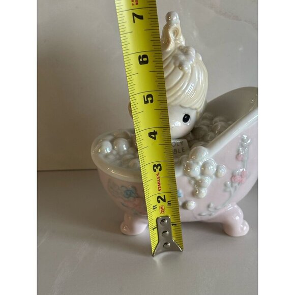 Precious Moments Bath Holy Bible Porcelain Figurine He Cleansed My Soul #100277 - Picture 5 of 6